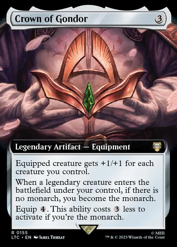 2023 Tales of Middle-earth Commander Crown of Gondor #155 rare card image