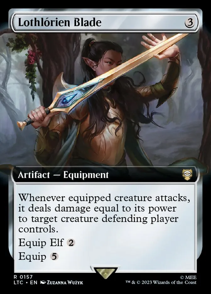 2023 Tales of Middle-earth Commander Lothlórien Blade #157 rare card image