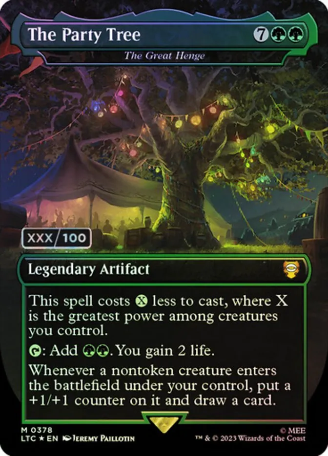 2023 Tales of Middle-earth Commander The Great Henge #378z mythic card image