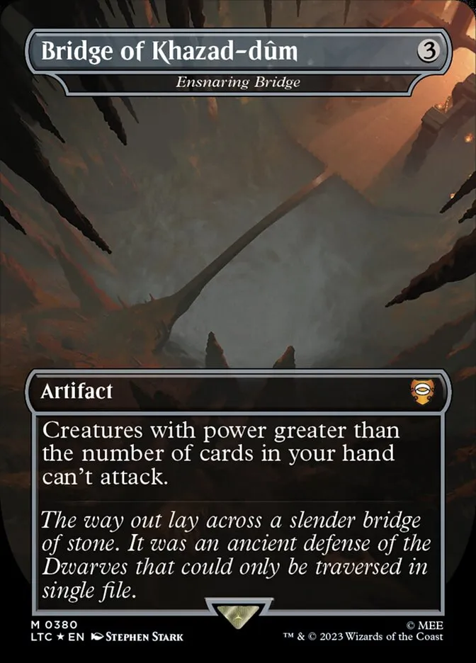 2023 Tales of Middle-earth Commander Ensnaring Bridge #380 mythic card image