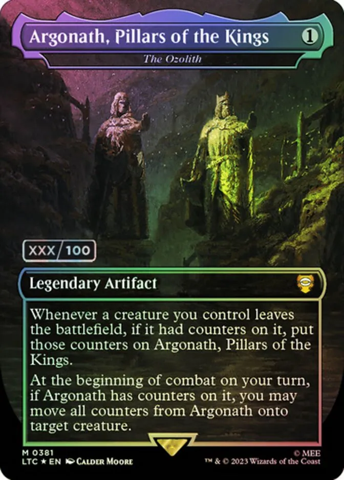 2023 Tales of Middle-earth Commander The Ozolith #381z mythic card image
