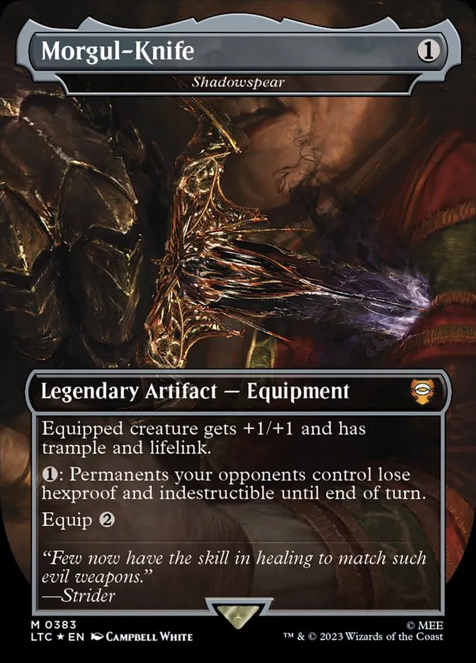 2023 Tales of Middle-earth Commander Shadowspear #383 mythic card image