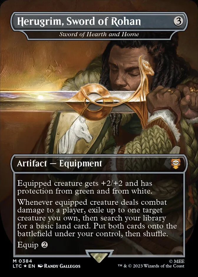 2023 Tales of Middle-earth Commander Sword of Hearth and Home #384 mythic card image
