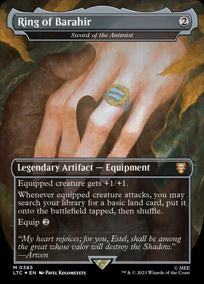 2023 Tales of Middle-earth Commander Sword of the Animist #385 mythic card image