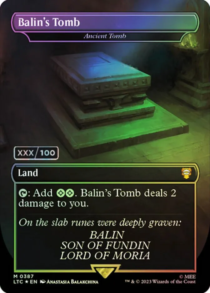 2023 Tales of Middle-earth Commander Ancient Tomb #387z mythic card image