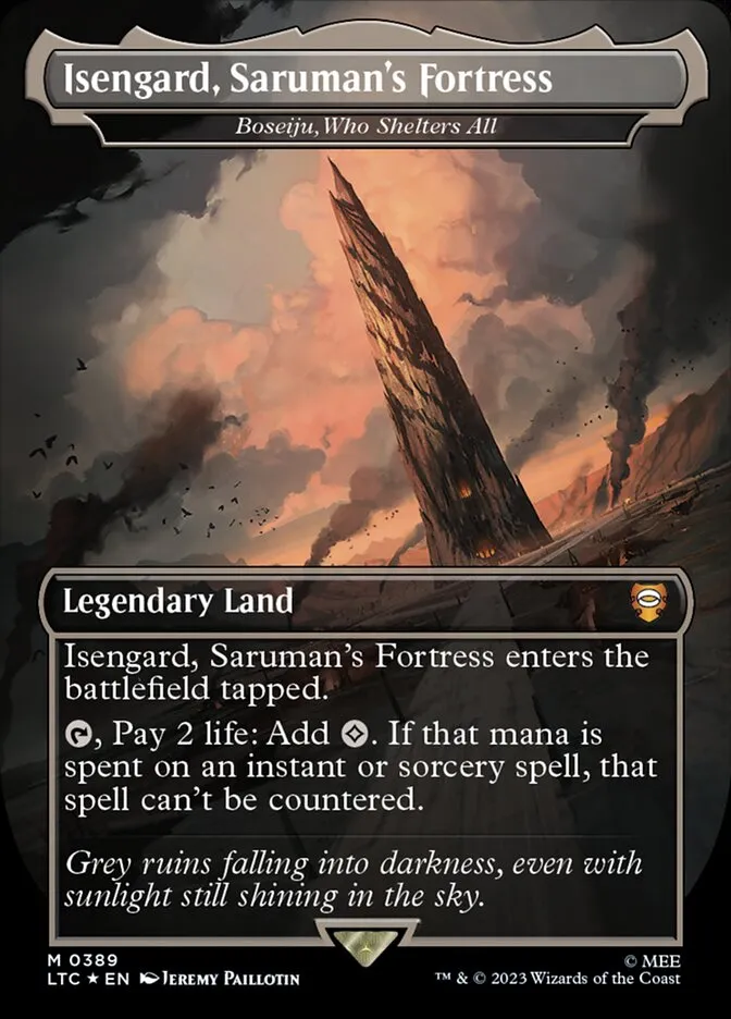 2023 Tales of Middle-earth Commander Boseiju, Who Shelters All #389 mythic card image