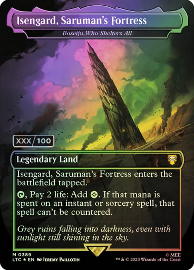 2023 Tales of Middle-earth Commander Boseiju, Who Shelters All #389z mythic card image