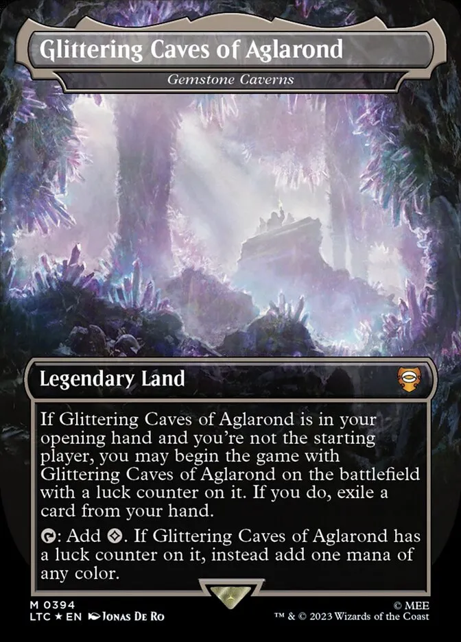 2023 Tales of Middle-earth Commander Gemstone Caverns #394 mythic card image
