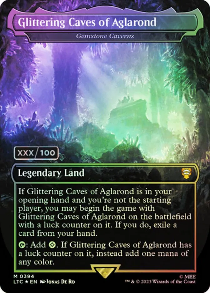 2023 Tales of Middle-earth Commander Gemstone Caverns #394z mythic card image