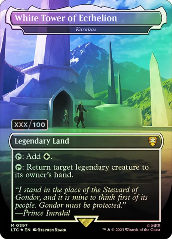 2023 Tales of Middle-earth Commander Karakas #397z mythic card image
