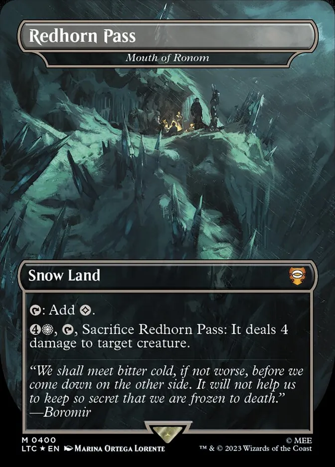 2023 Tales of Middle-earth Commander Mouth of Ronom #400 mythic card image