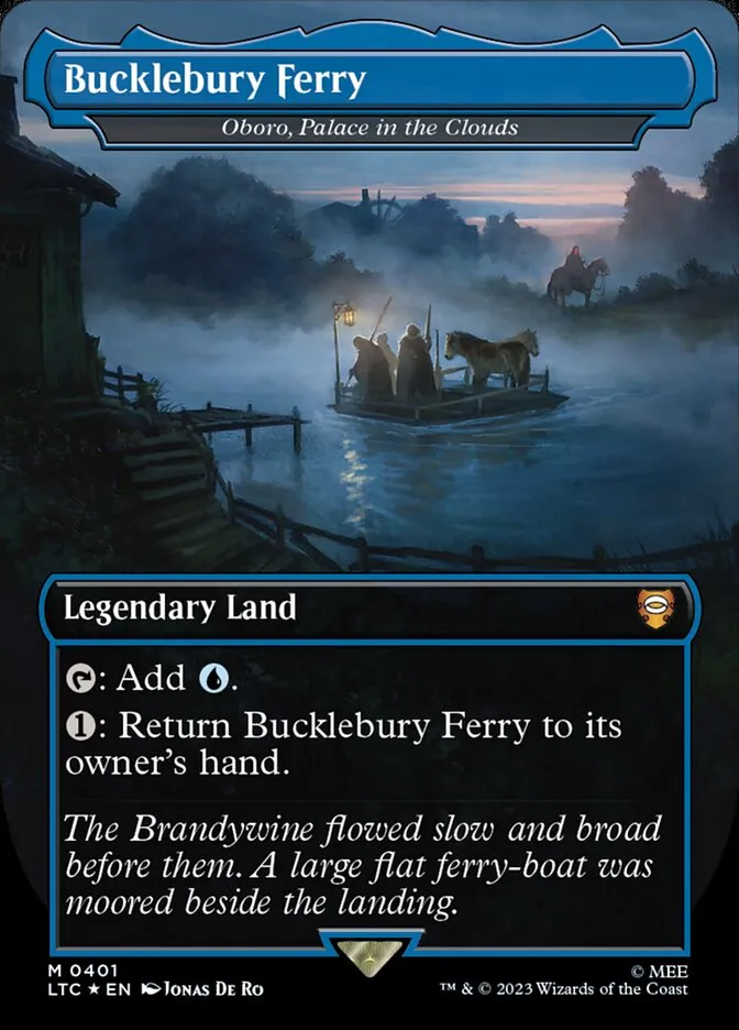 2023 Tales of Middle-earth Commander Oboro, Palace in the Clouds #401 mythic card image