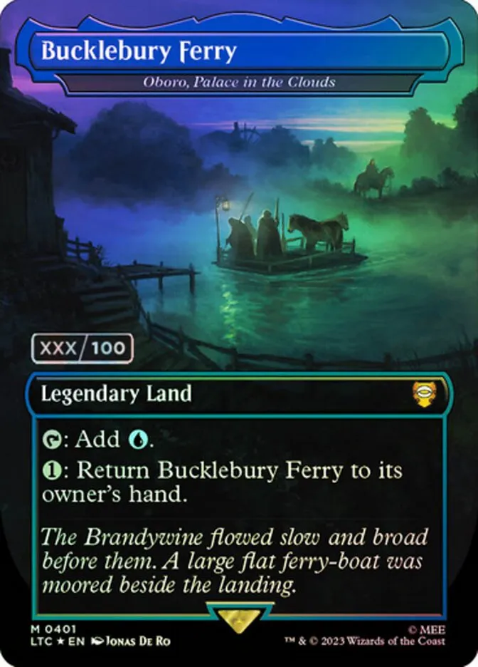 2023 Tales of Middle-earth Commander Oboro, Palace in the Clouds #401z mythic card image