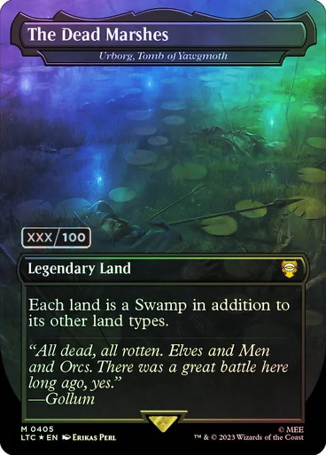 2023 Tales of Middle-earth Commander Urborg, Tomb of Yawgmoth #405z mythic card image
