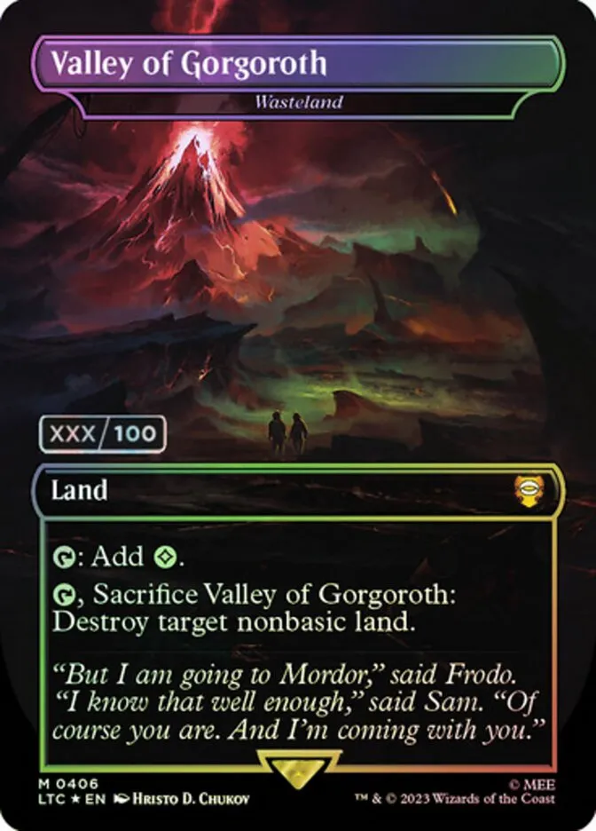 2023 Tales of Middle-earth Commander Wasteland #406z mythic card image