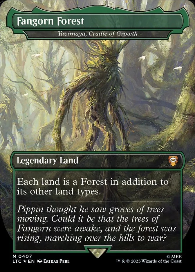 2023 Tales of Middle-earth Commander Yavimaya, Cradle of Growth #407 mythic card image