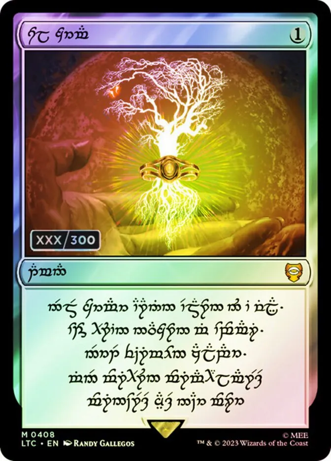 2023 Tales of Middle-earth Commander Sol Ring #408z mythic card image