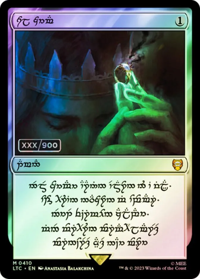 2023 Tales of Middle-earth Commander Sol Ring #410z mythic card image