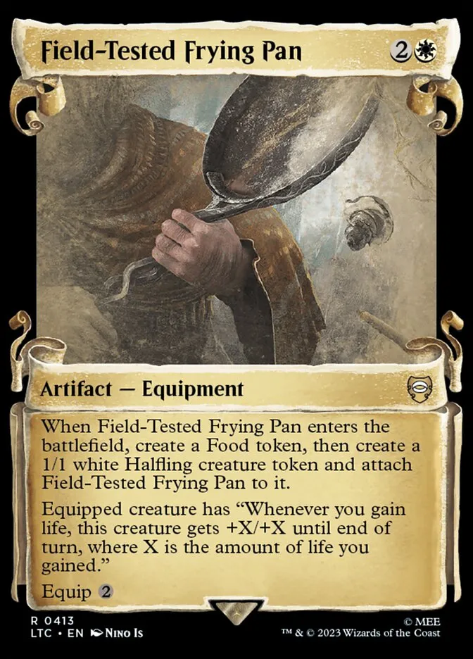 2023 Tales of Middle-earth Commander Field-Tested Frying Pan #413 rare card image