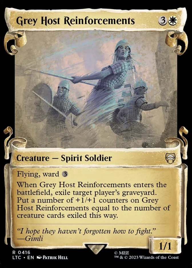 2023 Tales of Middle-earth Commander Grey Host Reinforcements #416 rare card image