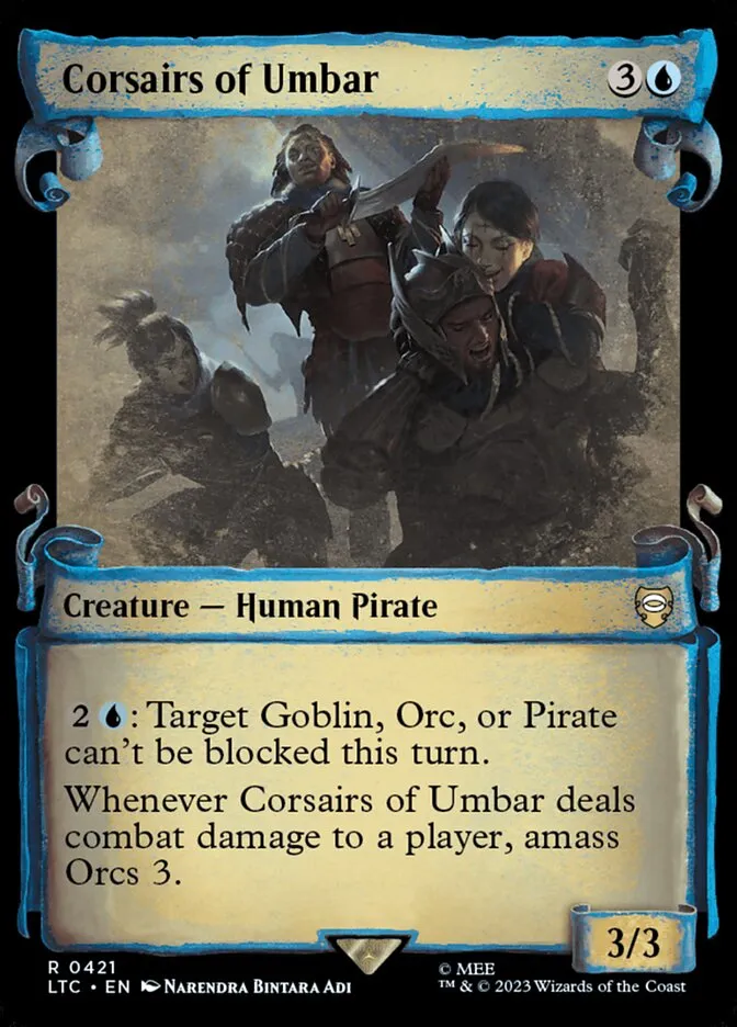 2023 Tales of Middle-earth Commander Corsairs of Umbar #421 rare card image