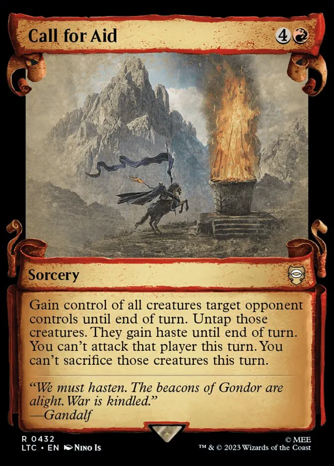 2023 Tales of Middle-earth Commander Call for Aid #432 rare card image