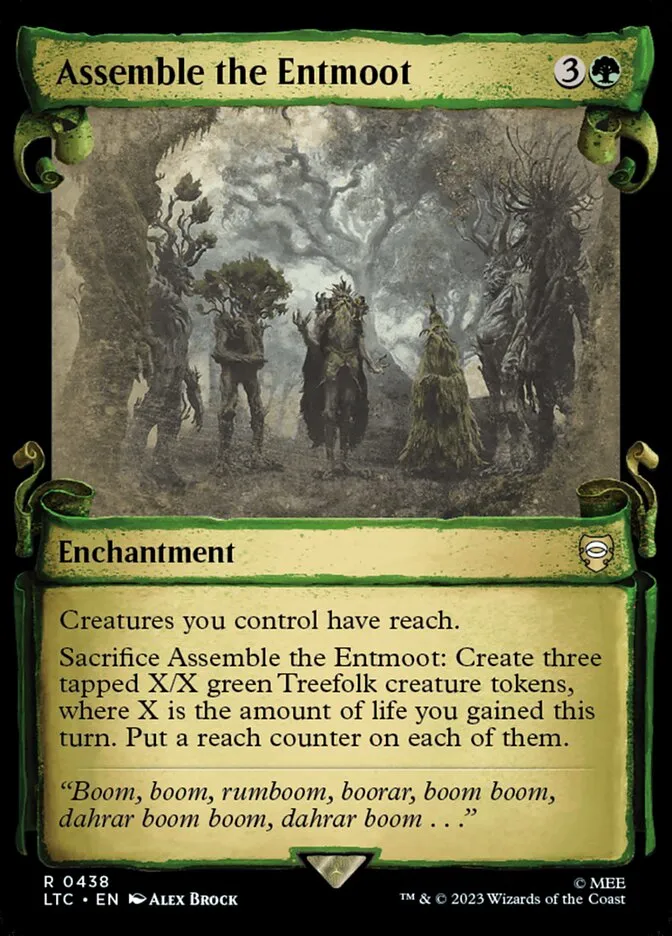 2023 Tales of Middle-earth Commander Assemble the Entmoot #438 rare card image