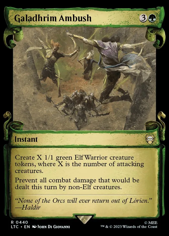2023 Tales of Middle-earth Commander Galadhrim Ambush #440 rare card image
