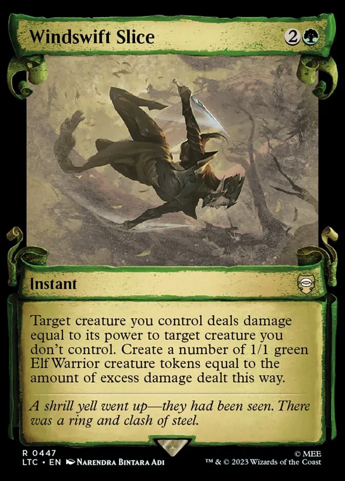 2023 Tales of Middle-earth Commander Windswift Slice #447 rare card image