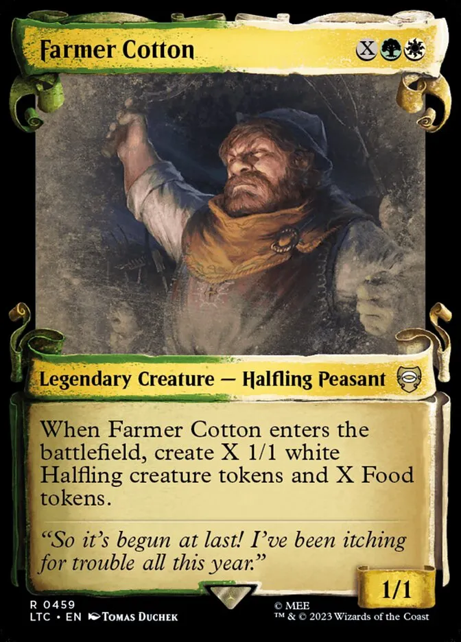 2023 Tales of Middle-earth Commander Farmer Cotton #459 rare card image