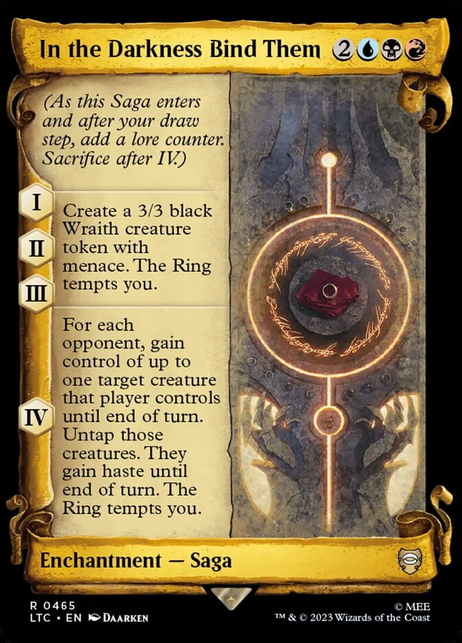 2023 Tales of Middle-earth Commander In the Darkness Bind Them #465 rare card image