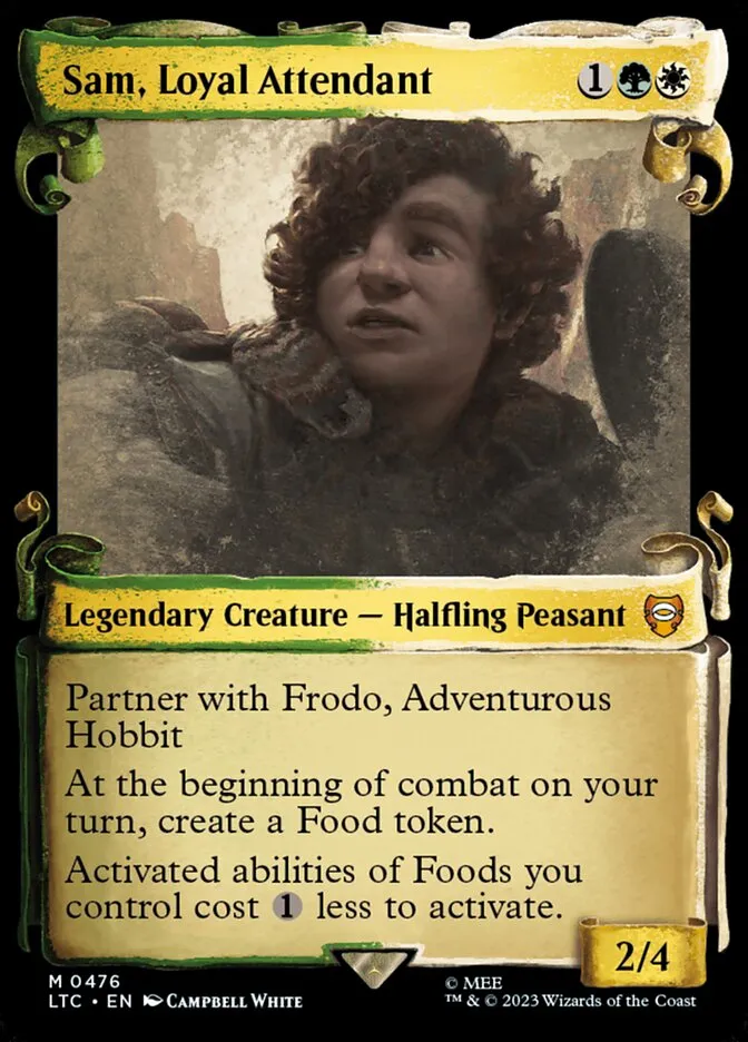 2023 Tales of Middle-earth Commander Sam, Loyal Attendant #476 mythic card image