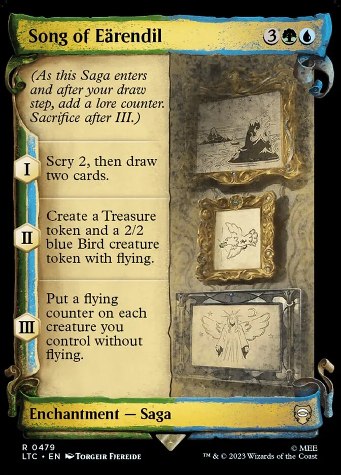 2023 Tales of Middle-earth Commander Song of Eärendil #479 rare card image