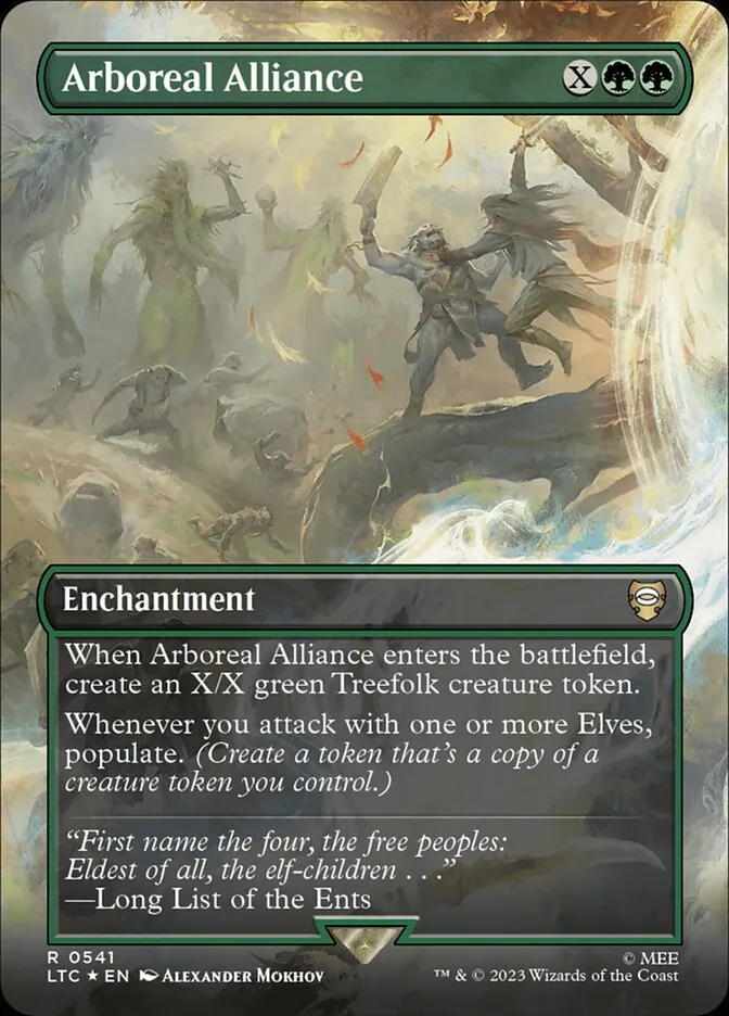 2023 Tales of Middle-earth Commander Arboreal Alliance #541 rare card image