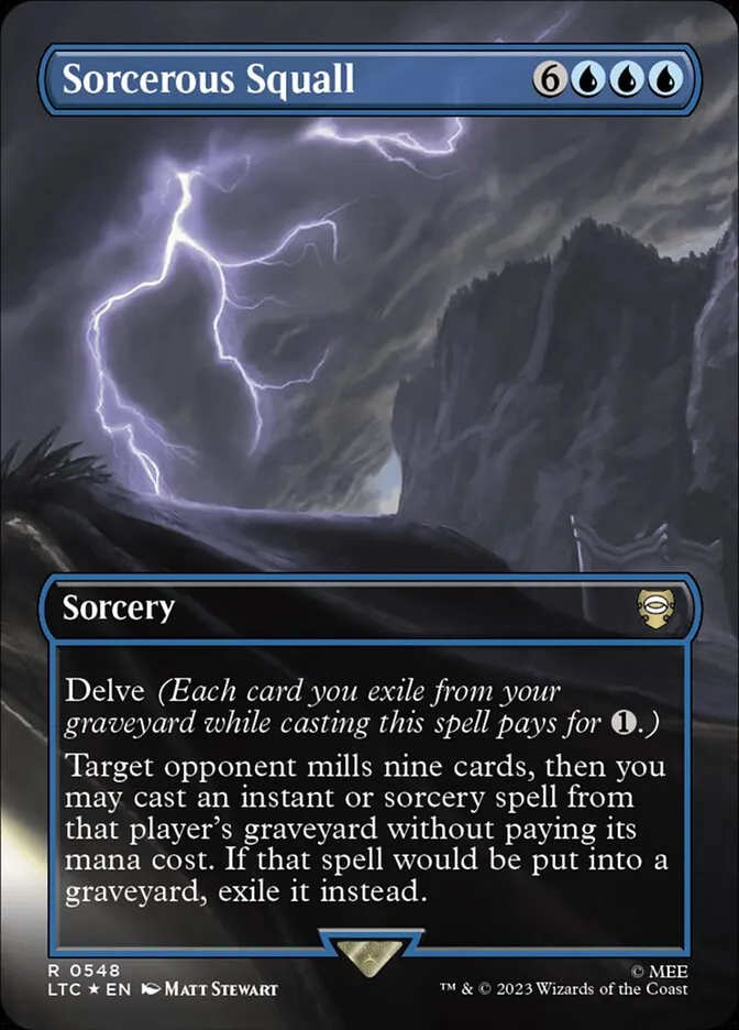 2023 Tales of Middle-earth Commander Sorcerous Squall #548 rare card image