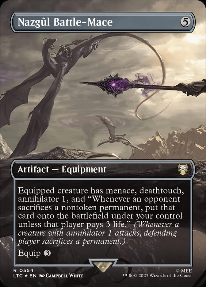 2023 Tales of Middle-earth Commander Nazgûl Battle-Mace #554 rare card image