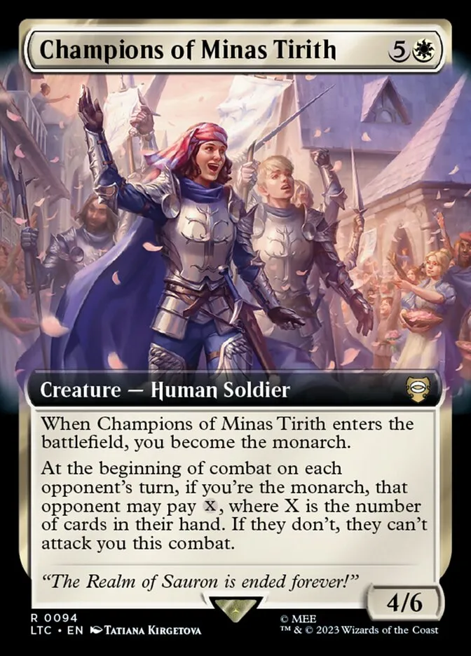 2023 Tales of Middle-earth Commander Champions of Minas Tirith #94 rare card image