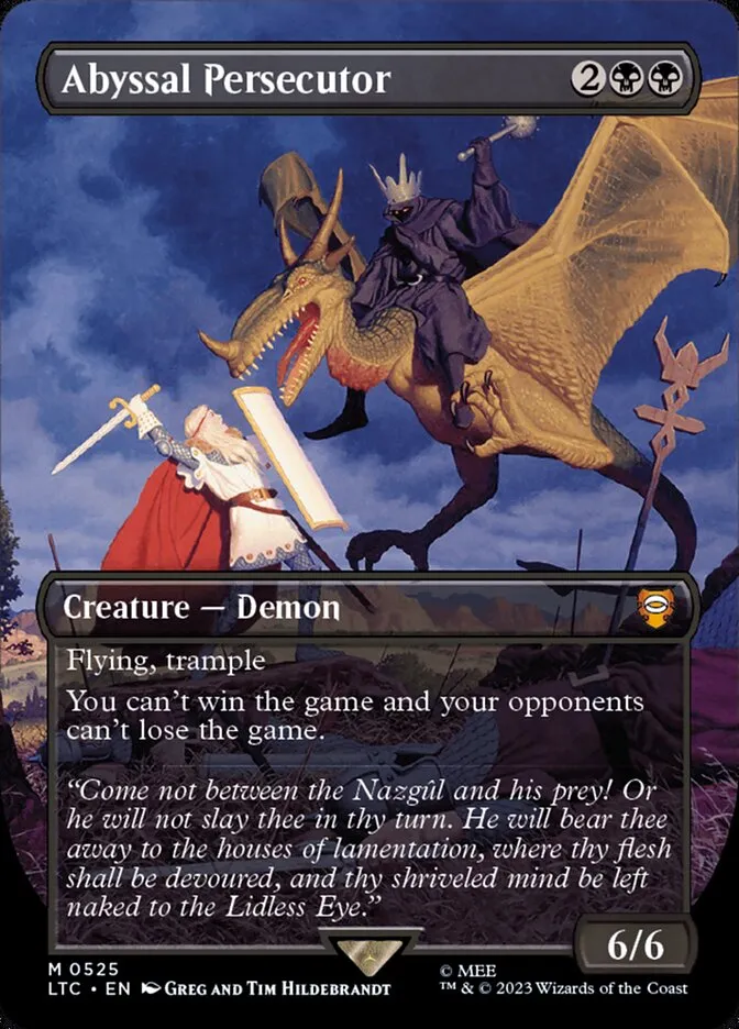 2023 Tales of Middle-earth Commander Abyssal Persecutor #525 mythic card image