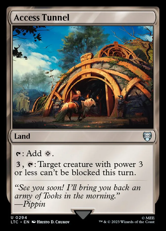 2023 Tales of Middle-earth Commander Access Tunnel #294 uncommon card image