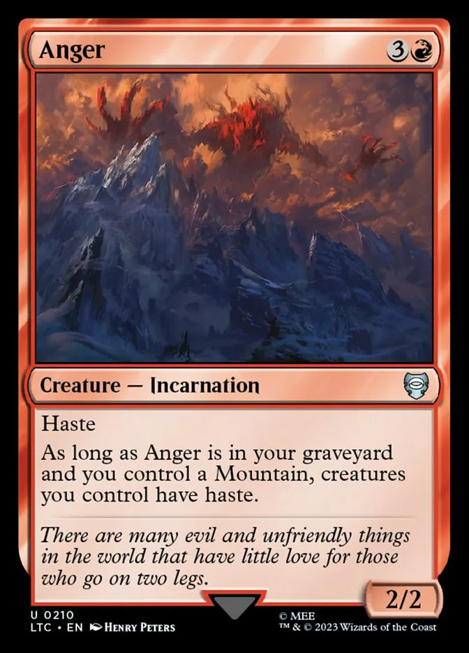 2023 Tales of Middle-earth Commander Anger #210 uncommon card image