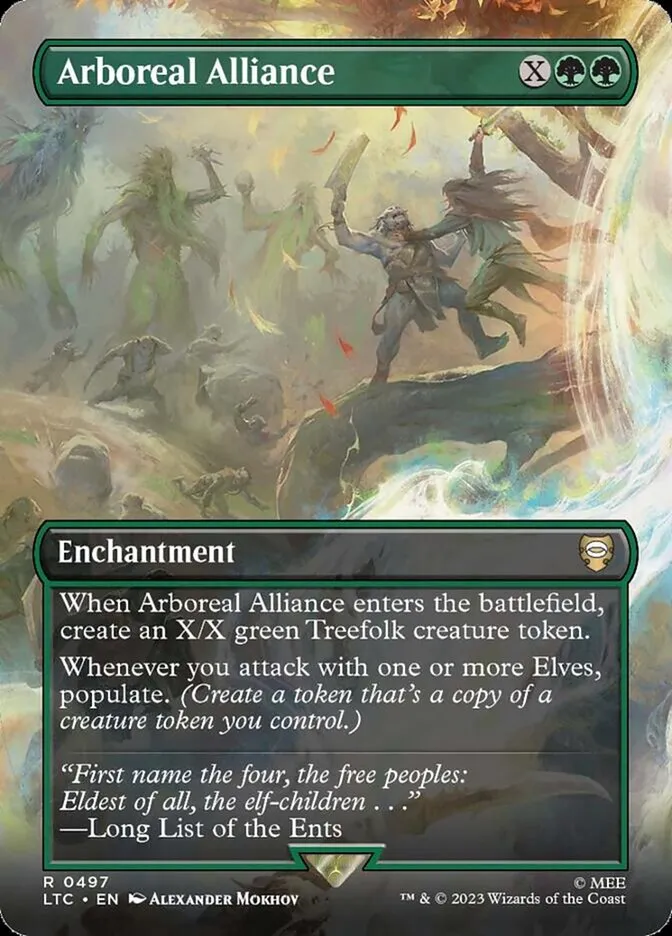 2023 Tales of Middle-earth Commander Arboreal Alliance #497 rare card image