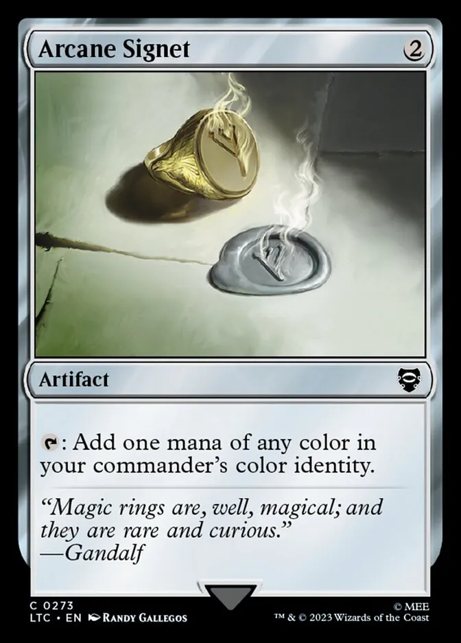 2023 Tales of Middle-earth Commander Arcane Signet common #273 common card image