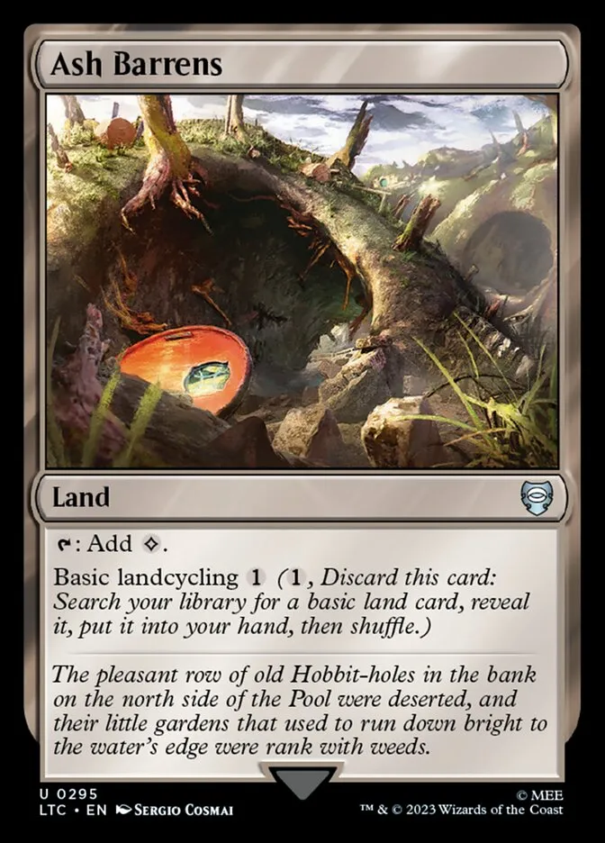 2023 Tales of Middle-earth Commander Ash Barrens #295 uncommon card image