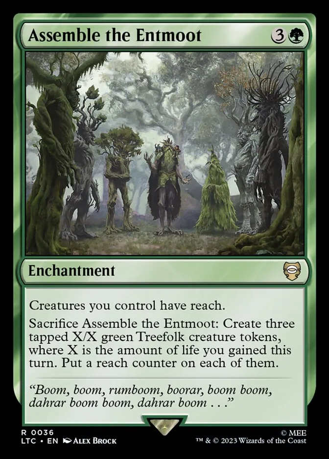 2023 Tales of Middle-earth Commander Assemble the Entmoot #36 rare card image