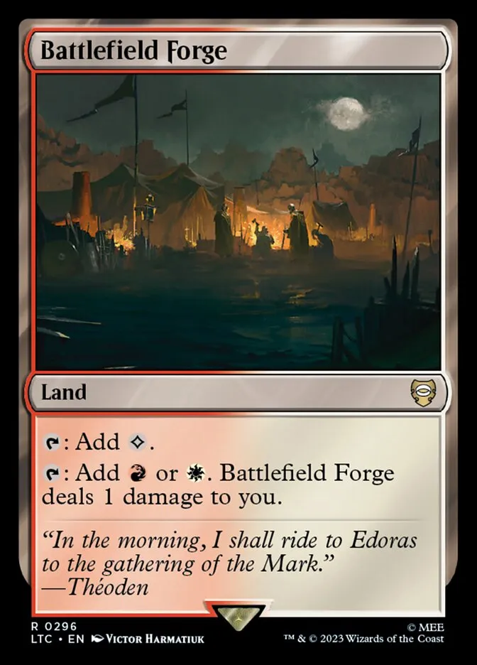 2023 Tales of Middle-earth Commander Battlefield Forge #296 rare card image