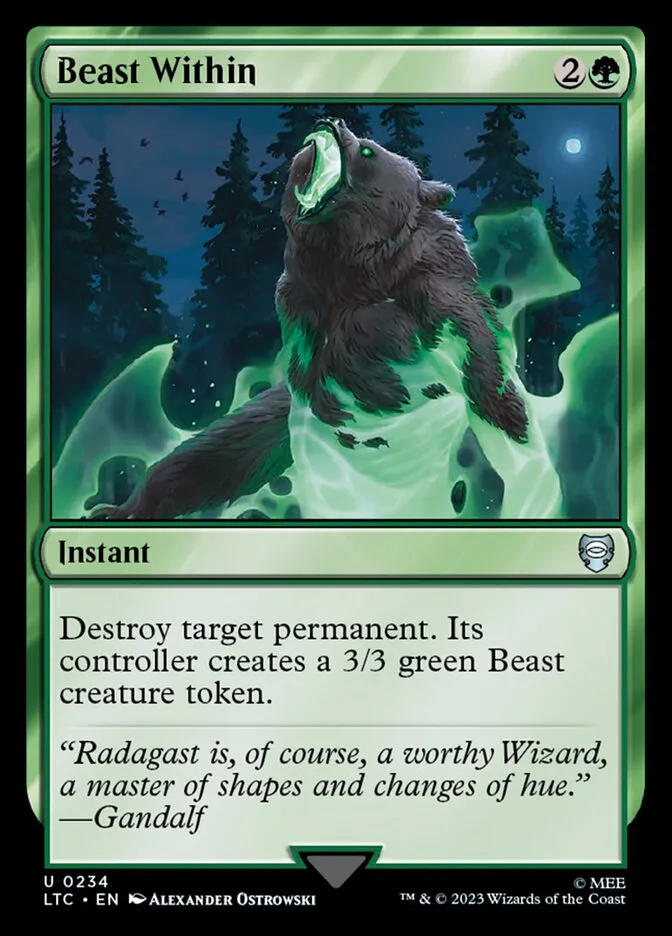 2023 Tales of Middle-earth Commander Beast Within #234 uncommon card image