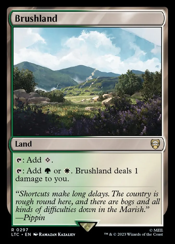 2023 Tales of Middle-earth Commander Brushland #297 rare card image