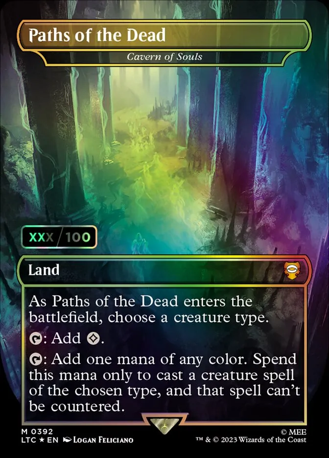 2023 Tales of Middle-earth Commander Cavern of Souls #392z mythic card image