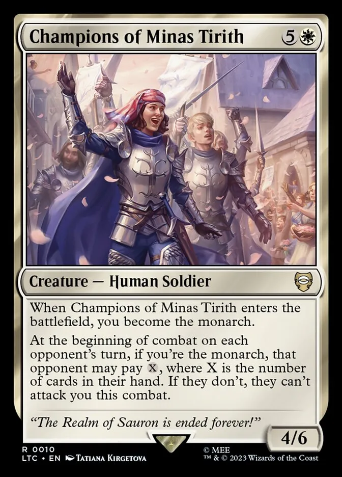 2023 Tales of Middle-earth Commander Champions of Minas Tirith #10 rare card image