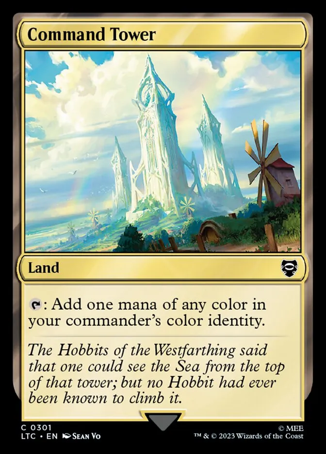 2023 Tales of Middle-earth Commander Command Tower common #301 common card image